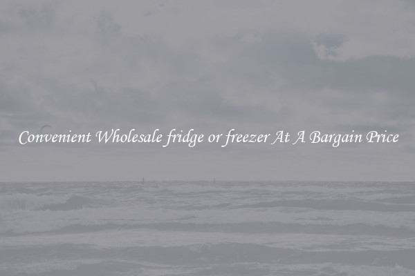 Convenient Wholesale fridge or freezer At A Bargain Price