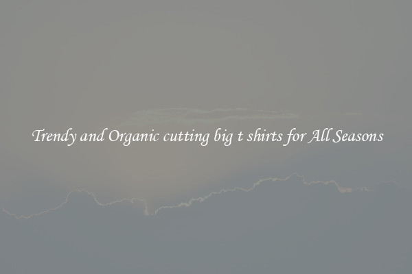 Trendy and Organic cutting big t shirts for All Seasons