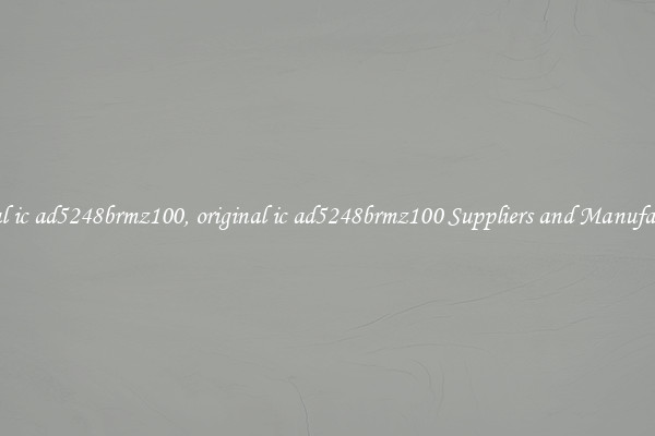 original ic ad5248brmz100, original ic ad5248brmz100 Suppliers and Manufacturers