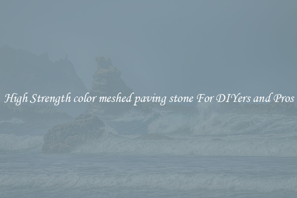 High Strength color meshed paving stone For DIYers and Pros