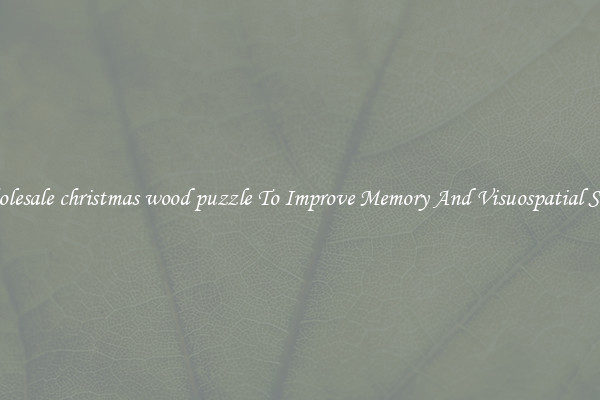 Wholesale christmas wood puzzle To Improve Memory And Visuospatial Skills