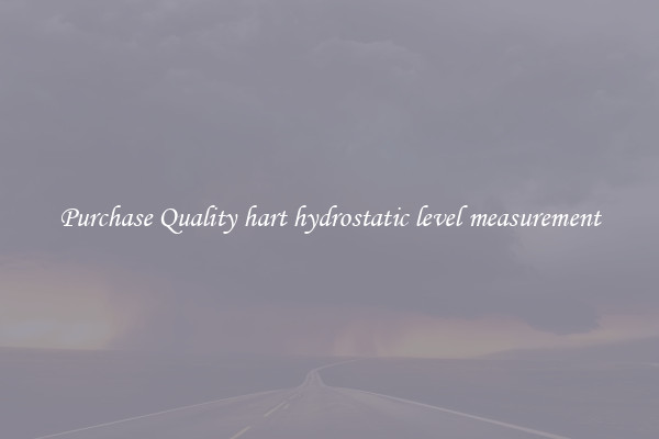 Purchase Quality hart hydrostatic level measurement