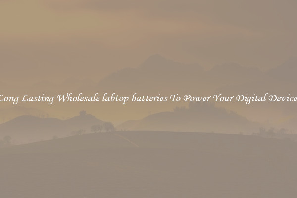 Long Lasting Wholesale labtop batteries To Power Your Digital Devices