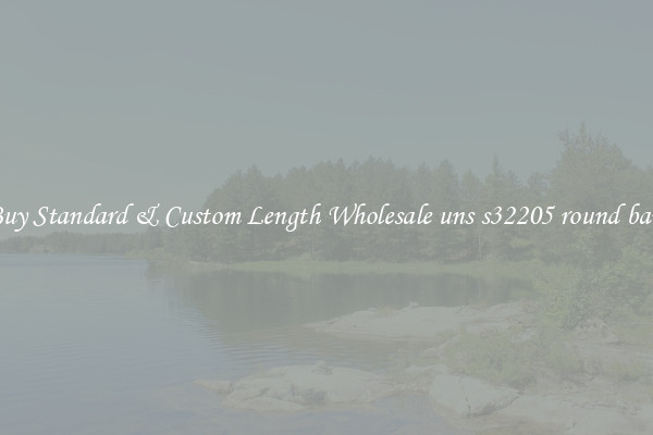 Buy Standard & Custom Length Wholesale uns s32205 round bars