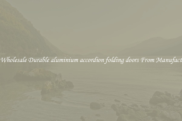 Buy Wholesale Durable aluminium accordion folding doors From Manufacturers