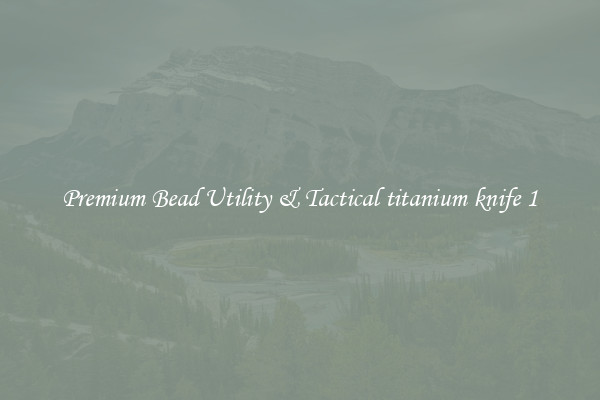 Premium Bead Utility & Tactical titanium knife 1