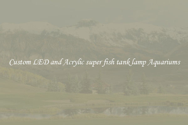 Custom LED and Acrylic super fish tank lamp Aquariums