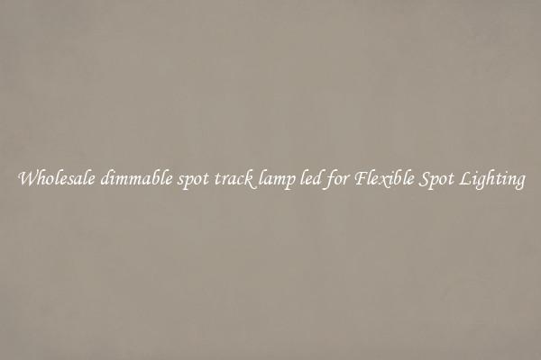 Wholesale dimmable spot track lamp led for Flexible Spot Lighting