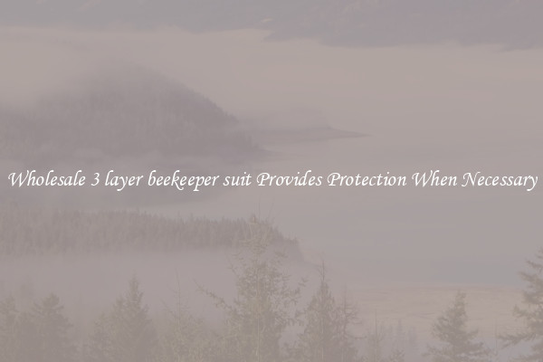 Wholesale 3 layer beekeeper suit Provides Protection When Necessary